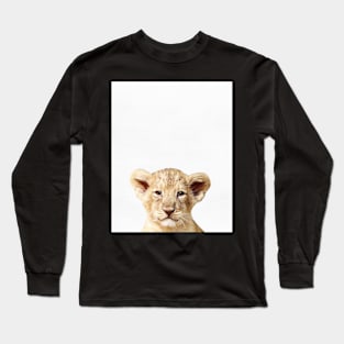 Baby Lion, Nursery, Animal, Kids room, Modern art, Wall decor Long Sleeve T-Shirt